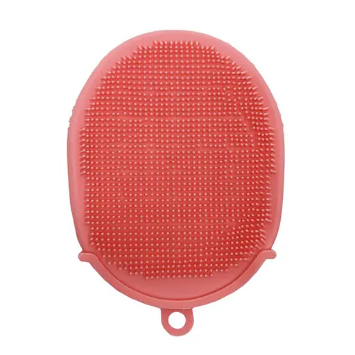 Мочалка-рукавичка для купання Mega Zayka MGZ-0929(Pink) силікон - фото 1