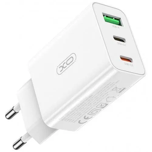 Зарядний пристрій XO L101 Quick charger 20 W (3 вихідних порти) білий - фото 1