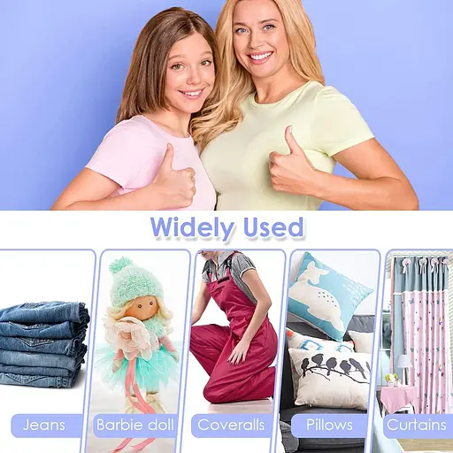 Ручная швейная машина с удлинителем, регулируемые 2 скорости с ножной педалью со швейными наборами для начинающих женщин - фото 7