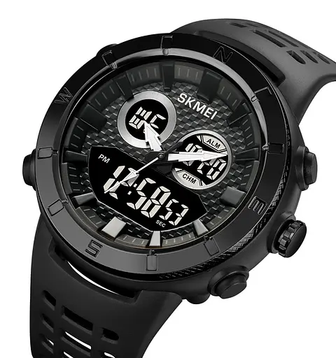 Наручний годинник чоловічий Skmei 2014 Black Black, 2014BKBK (18430) - фото 2