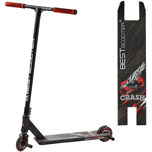 Самокат трюковий Best Scooter 78х13х57 см Чорний 000254859