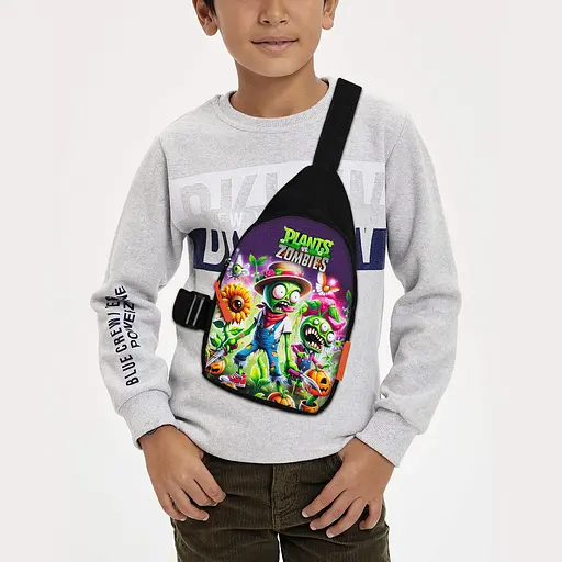 Сумка через плечо детская Растения против зомби 29х17 см сумка слинг для мальчика (02146)