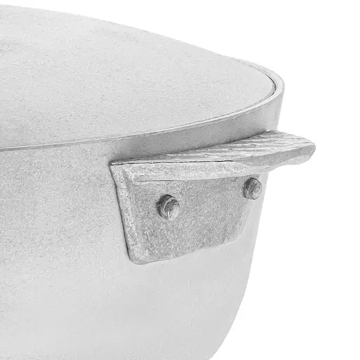 Кастрюля алюминиевая с крышкой 2 л, Полімет Серый 83389 - фото 5