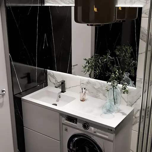 Раковина матова врізна Amidicon Rodeo 120L 1200x480 з литого каменю RODEO_120L_MAT, Білий матовий - фото 8