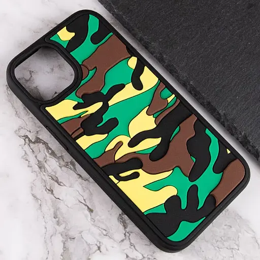 Чехол Epik TPU+PC Army Collection для Apple iPhone 13 Pro 6.1 Зеленый - фото 3