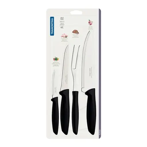 Набор ножей TRAMONTINA Plenus black 23498/031 4