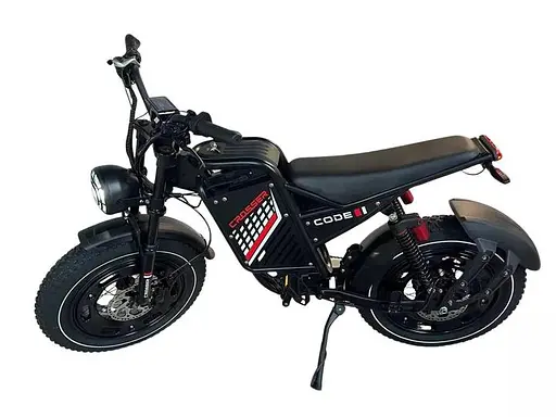Электровелосипед Crosser E-CODE 20 дюймов (1000W/ 48V/ 20Ah) Черный - фото 3