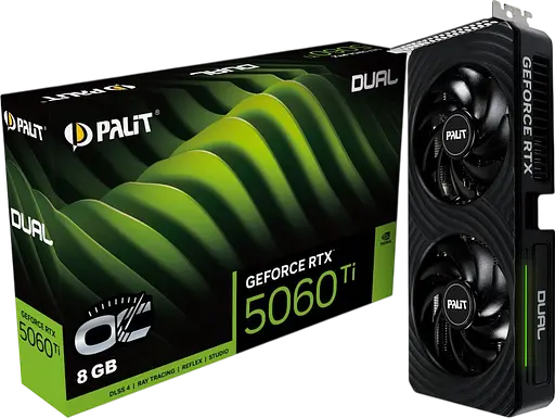 Відеокарта GeForce RTX 5060 Ti 8GB Palit Dual OC (NE7506TT19P1-GB2062D) - фото 1