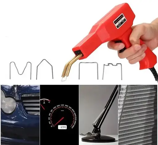 Термостеплер для ремонту пластику інструмент для паяння пластику h50 220в 50Вт Червоний - фото 6