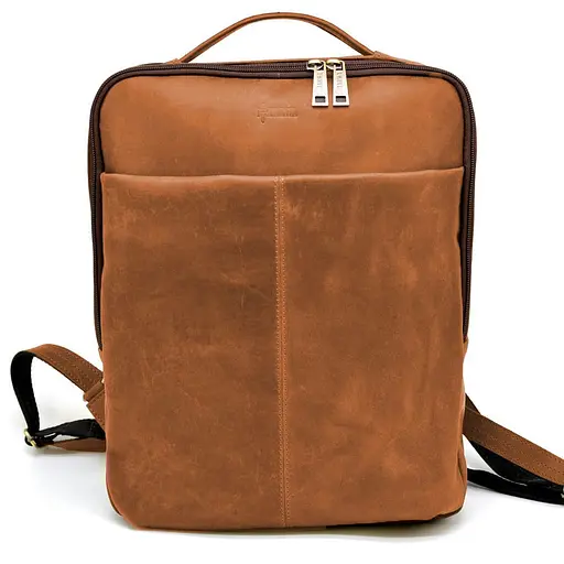Кожаный городской рюкзак TARWA 39х29х9 см sum0026482 - фото 3