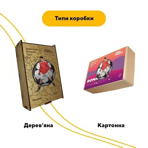 Пазл дерев'яний Роналдо, А1, Картонна коробка 500+ елементів - фото 4