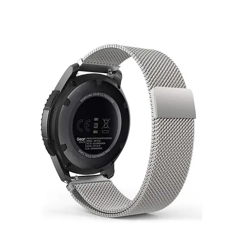 Комплект Tamister для годинника Amazfit GTR4 сріблястий (чохол + металевий ремінець 22 мм) - фото 8