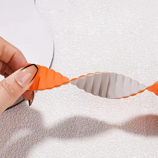 Ремешок BlueO Magnetic Silicone для Apple Watch 42(ser.1-3)/44/45/46/49mm White / Orange - фото 4