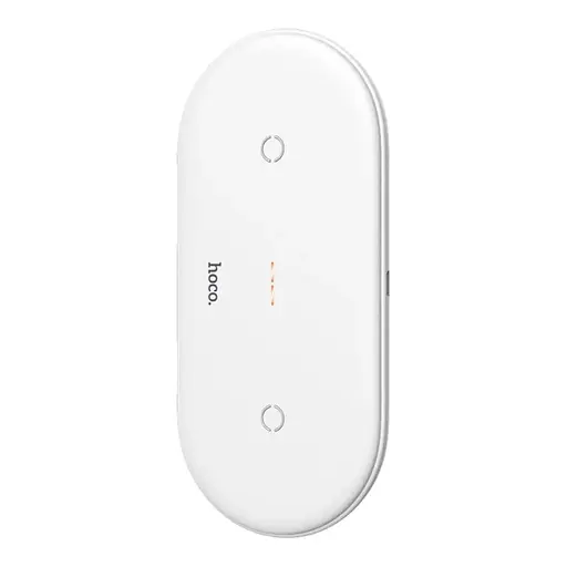 Заряджання бездротове Qi HOCO 2in1 Dual Power Type-C CW23 10W Біле - фото 1