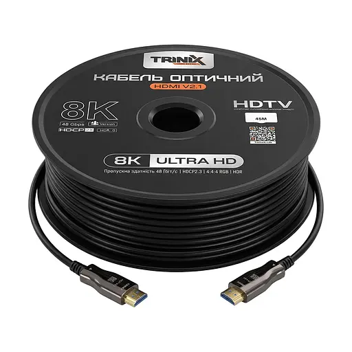 Кабель HDMI V2.1 оптический 45м Trinix (AOC-HDMI8k-45m) (74-00147) - фото 4