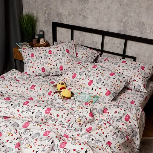 Комплект постельного белья Moon&Star Детский 110x140 см наволочки 2x40x40 см Cute Cats Бязь Gold Люкс - фото 6