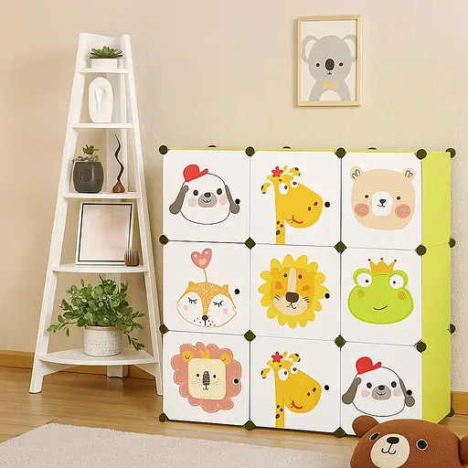 Модульный шкаф-органайзер Leobert Kids для детских игрушек зеленый - фото 2