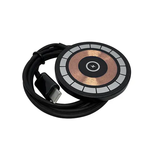 Беспроводное магнитное зарядное устройство XON AirCharge MagLink M1 (15W) USB Type-C (AM1CW 5955) Черный - фото 2