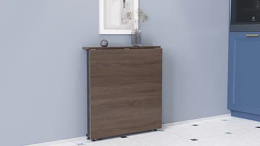 Стіл-книга трансформер Оріон 1 Ferrum-decor 750x810x730 Чорний метал ДСП Дуб Сонома Трюфель 16 мм (FRD-104601) - фото 8