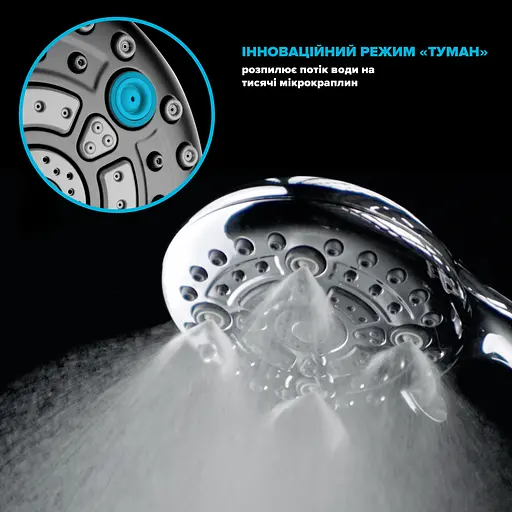 Душевой набор Drop MULTI120B+SET (лейка для душа + шланг + крепление) - фото 4