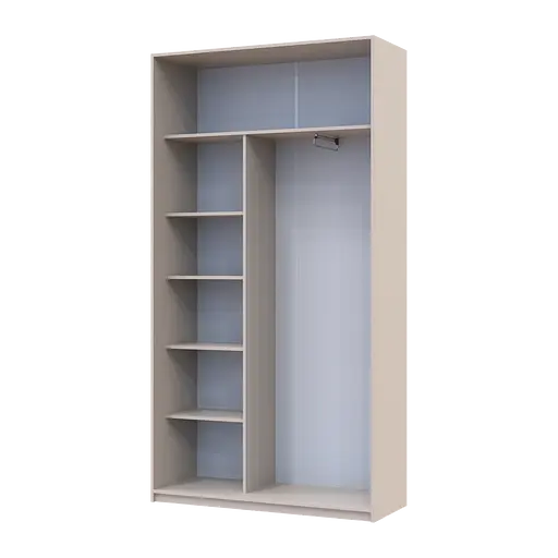 Шафа купе Doros Сіті Лайт Кашемір 2 Дзеркала 120х45х225 (80736344) - фото 4