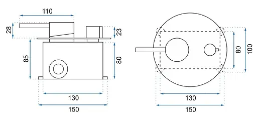 Душова система прихованого монтажу Rea Lungo rose gold + BOX REA-P4111, Теплий захід сонця - фото 10