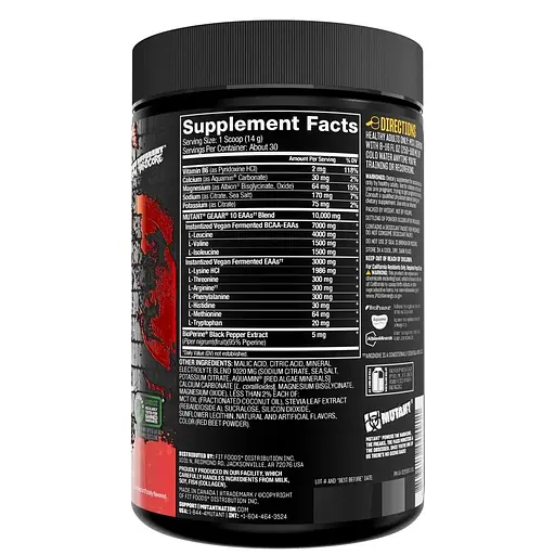 Амінокислота Mutant GEAAR, 378 грам - Апельсин - фото 3