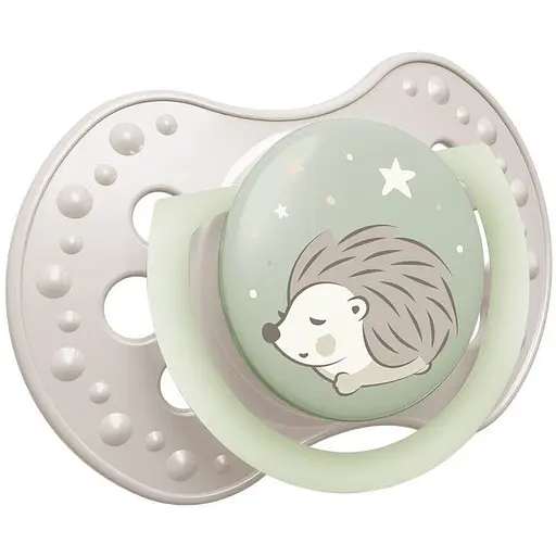 Пустушка LOVI Night&Day Girl Hedgehog силіконова динамічна 6-18 міс. 2 шт. (22/930) - фото 3