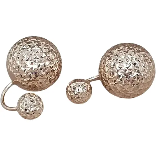 Золотые серьги Favoritum с алмазной гранью. 210336_15_А