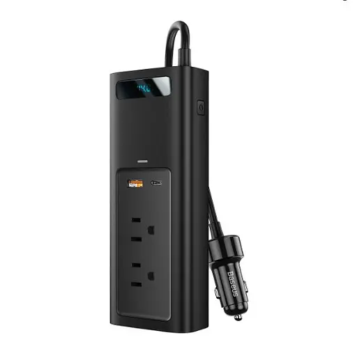 Автомобильный инвертор Baseus In-car Inverter 150 W (220V CN/EU) - фото 1