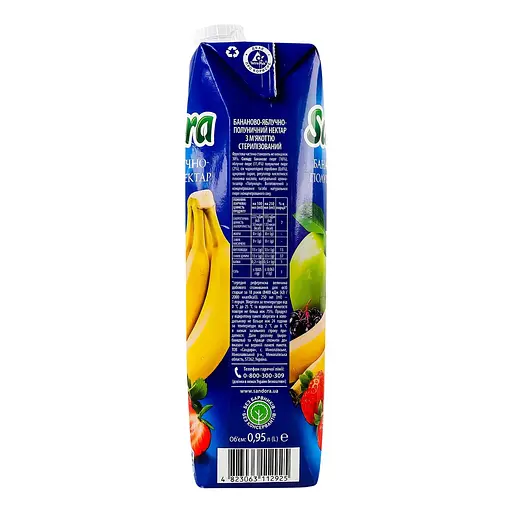 Нектар Sandora с Бананом яблоком и клубникой 950 мл (719478) - фото 4