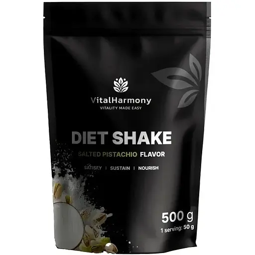 Замінник харчування VitalHarmony Diet Shake, 500 грам - Солона фісташка