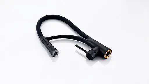 Смеситель для кухни Rea Gaspar black mat черный матовый высокий REA-B0233 Черный матовый - фото 3