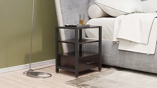 Тумба універсальна Ferrum-decor Вів'єн 1/1 50x41x40 чорний ДСП Венге 16мм (FRD-106189) - фото 7