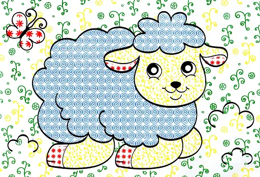 Водна розмальовка. Свійські тварини - фото 4