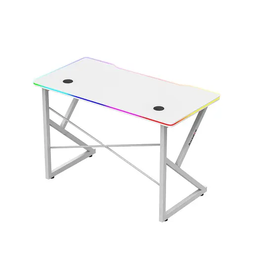 Компьютерный стол HUZARO Hero 1.7 RGB White - фото 8