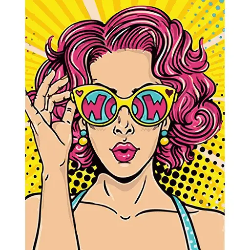 Набор для росписи ArtCraft Wow girl 40x50 см (504024-NC) - фото 1