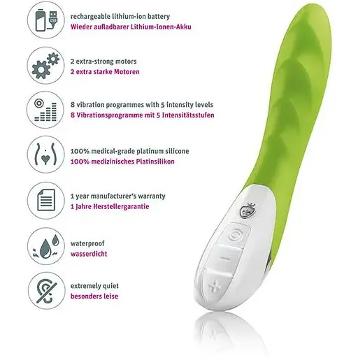 Мощный вибратор Mystim Sassy Simon Green - фото 7