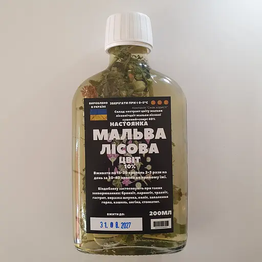 Настойка на цветах мальвы лесной 200 мл - фото 1