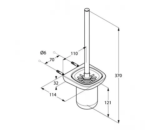 Ершик для унитаза Kludi Ambienta 5397405 - фото 2