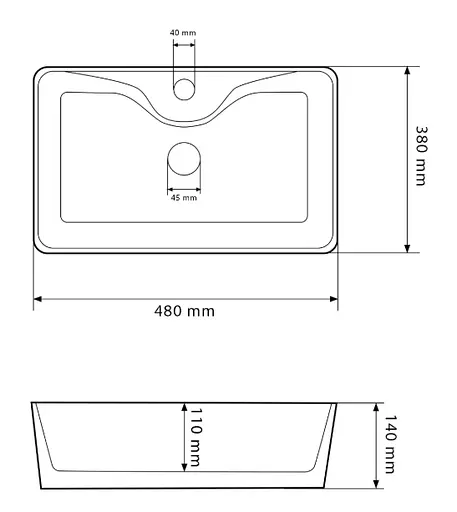 Умивальник VBI Forli black glossy накладний VBI-011106, Чорний - фото 2