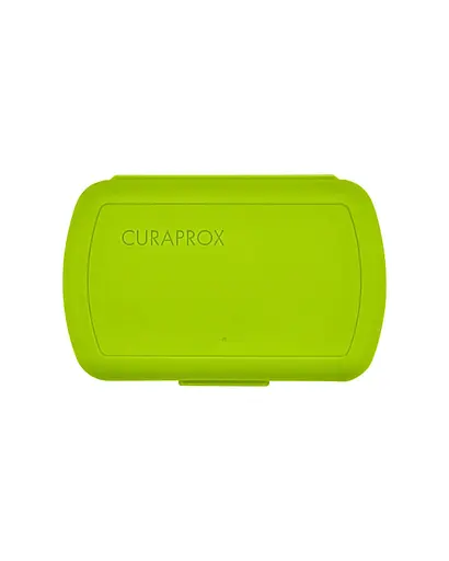 Дорожній набір Curaprox Kids зелений: зубна щітка Kids + дитяча зубна паста 10 мл + йоршики 2 шт. - фото 6