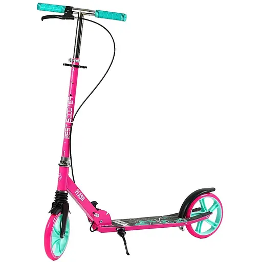 Самокат Best Scooter 88-102х54х12.5 см Чорно-рожевий 000283572
