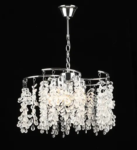 Люстра подвесная хрустальная S2493/5, Хром
