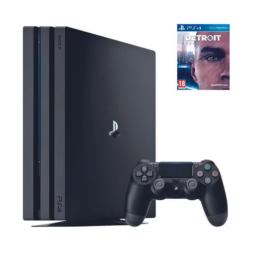 Консоль Sony PlayStation 4 PRO 1TB CUH 70-71 Black обслуженая + Геймпад беспроводной DualShock 4 + Detroit: Become Human + гарантия б/у