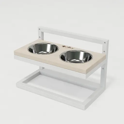 Hollky Flex S — миски на регульованій підставці для маленьких собак (2 × 0.450 л) - фото 2