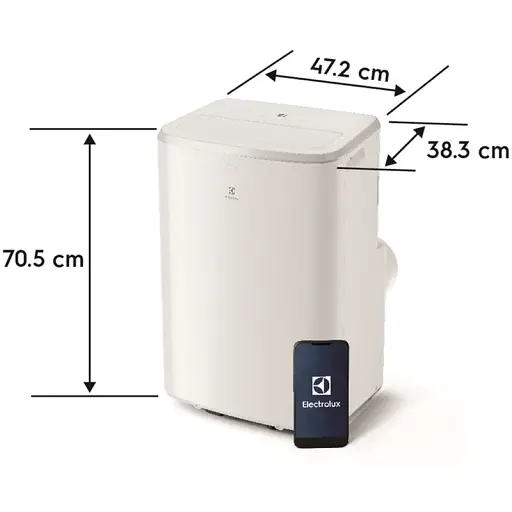 Кондиционер мобильный ELECTROLUX EXP26U339CW - фото 2