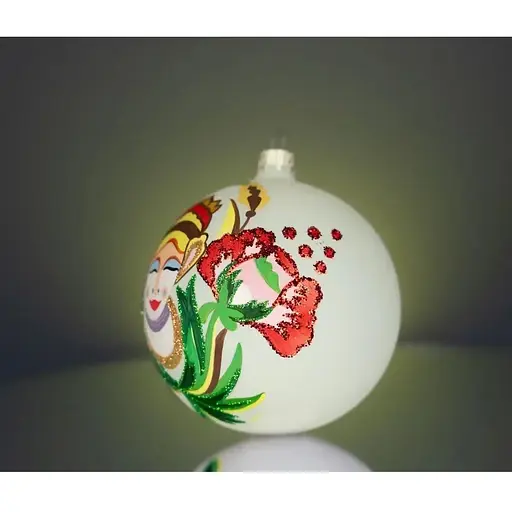 Набір ялинкових прикрас Різдвяні історії Самчиківський розпис 3 кулі скло (4820001154870) - фото 7