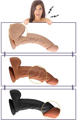 Фалоімітатор Lovetoy Real Extreme 22 см тілесний - фото 5