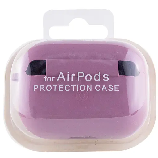 Силиконовый футляр с микрофиброй для наушников Airpods 4 Лиловый / Lilac Pride - фото 4